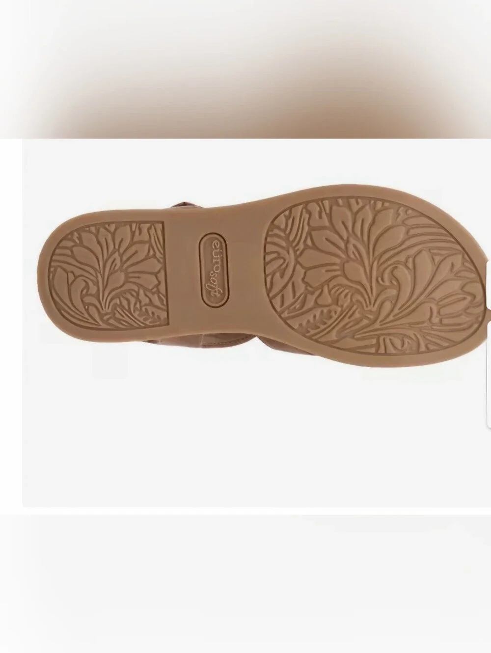 Eurosoft Womens Wedge Melrose Sandal  in Cognac Size 9/ 40 NWOT